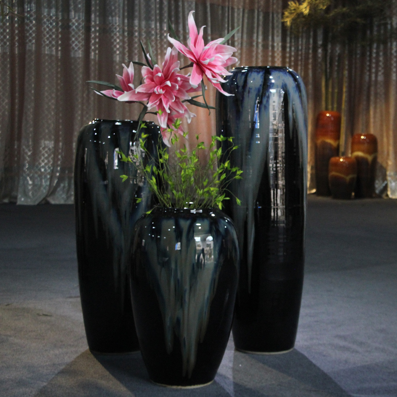 HIGH temperature fired porcelain luxury large outdoor decorative vases
