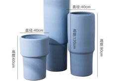 HIGH temperature fired porcelain luxury large outdoor decorative vases