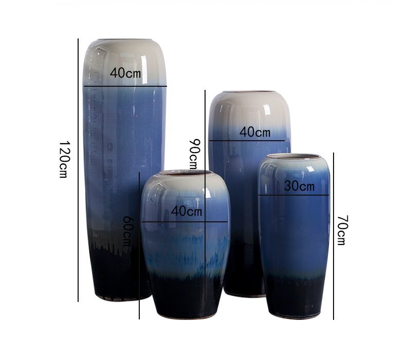 HIGH temperature fired porcelain luxury large outdoor decorative vases