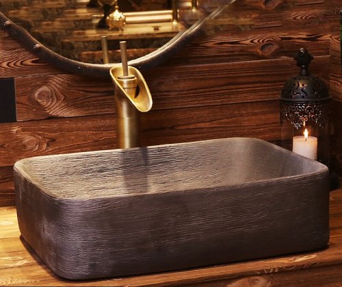 Big Oval Ceramic Hand Maded Wash Basin Bathroom Vessel Sink Bowl from Jingdezhen Porcelain Factory