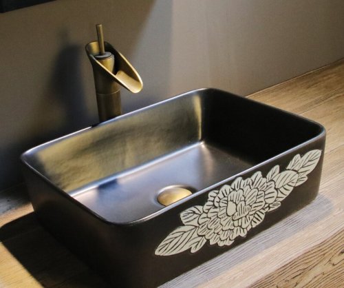 Big Oval Ceramic Hand Maded Wash Basin Bathroom Vessel Sink Bowl from Jingdezhen Porcelain Factory