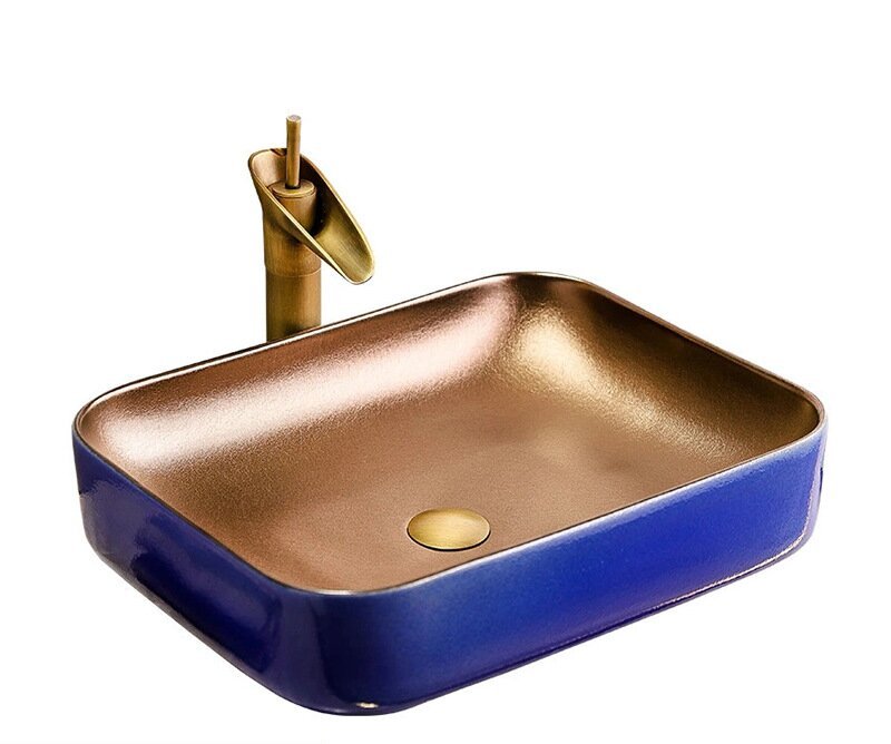 Big Oval Ceramic Hand Maded Wash Basin Bathroom Vessel Sink Bowl from Jingdezhen Porcelain Factory