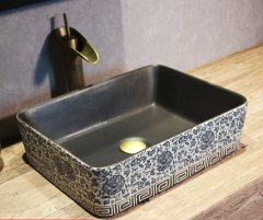 Big Oval Ceramic Hand Maded Wash Basin Bathroom Vessel Sink Bowl from Jingdezhen Porcelain Factory