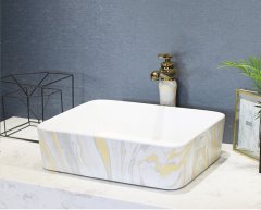 Big Oval Ceramic Hand Maded Wash Basin Bathroom Vessel Sink Bowl from Jingdezhen Porcelain Factory