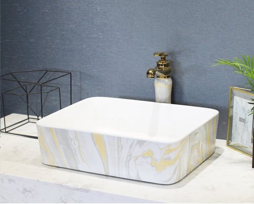 Big Oval Ceramic Hand Maded Wash Basin Bathroom Vessel Sink Bowl from Jingdezhen Porcelain Factory