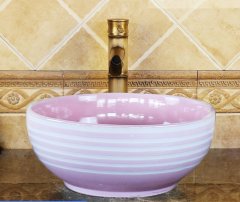 Luxury Style Ceramic Countertop Wash Basin Bathroom Vessel Sink for Vanity Bowl