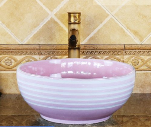 Luxury Style Ceramic Countertop Wash Basin Bathroom Vessel Sink for Vanity Bowl