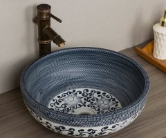 Luxury Style Ceramic Countertop Wash Basin Bathroom Vessel Sink for Vanity Bowl