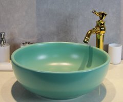 Luxury Style Ceramic Countertop Wash Basin Bathroom Vessel Sink for Vanity Bowl