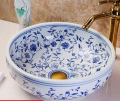 Luxury Style Ceramic Countertop Wash Basin Bathroom Vessel Sink for Vanity Bowl