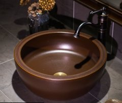 Luxury Style Ceramic Countertop Wash Basin Bathroom Vessel Sink for Vanity Bowl