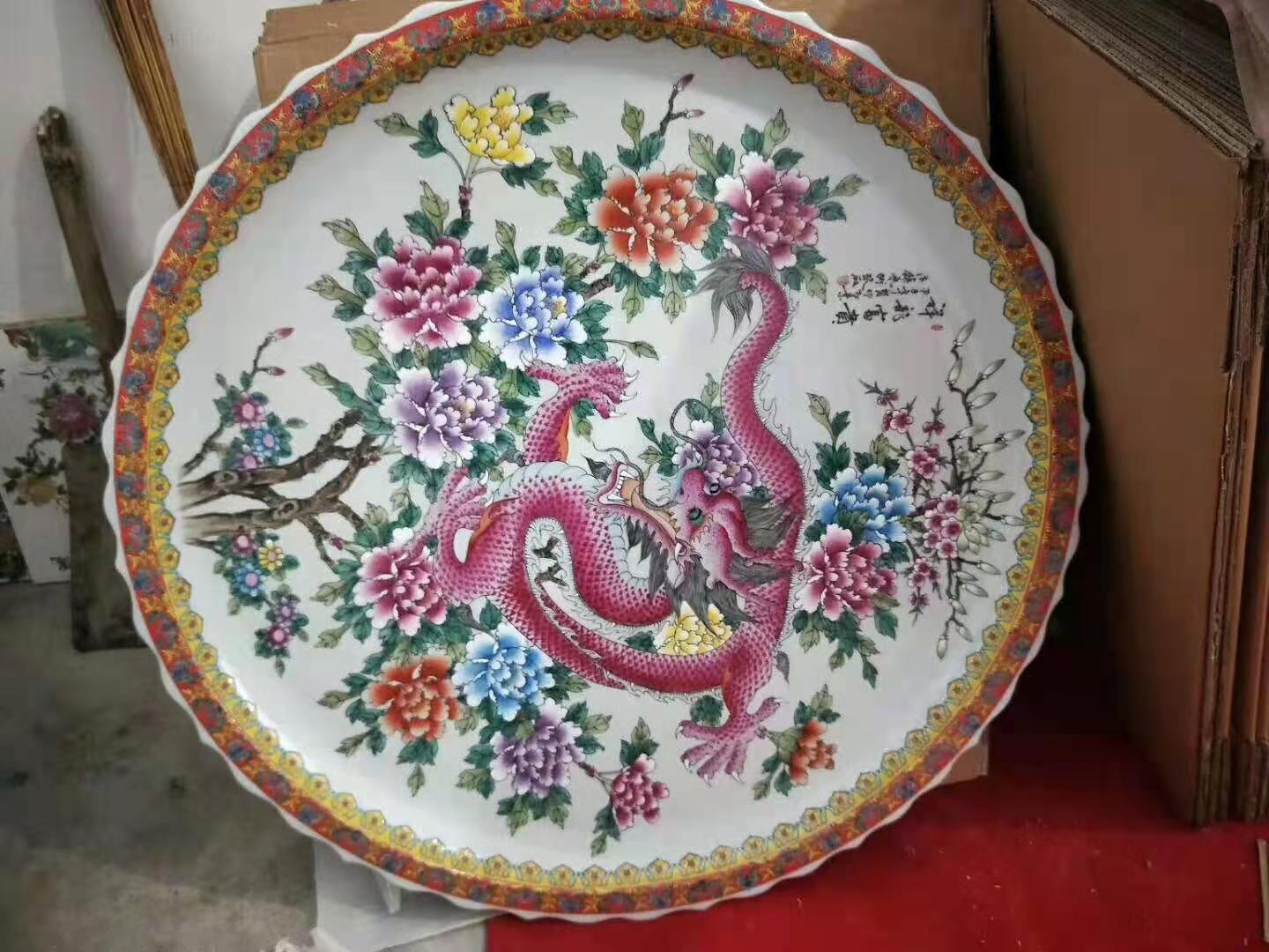 Traditional Blue and White Porcelain Ceramic Decorative Plates