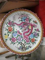 Traditional Blue and White Porcelain Ceramic Decorative Plates