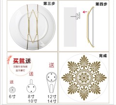 Traditional Blue and White Porcelain Ceramic Decorative Plates