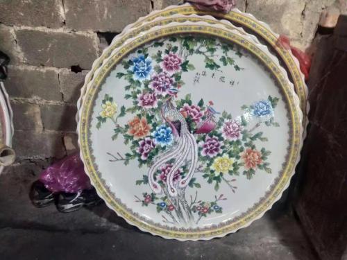 Traditional Blue and White Porcelain Ceramic Decorative Plates
