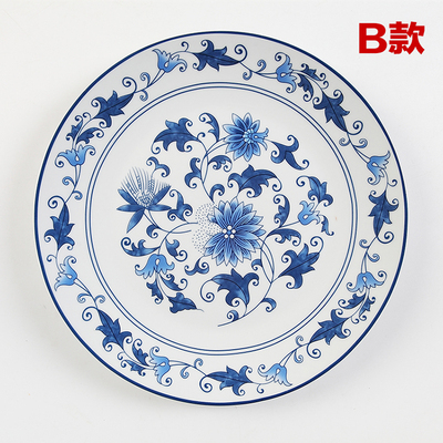 Traditional Blue and White Porcelain Ceramic Decorative Plates