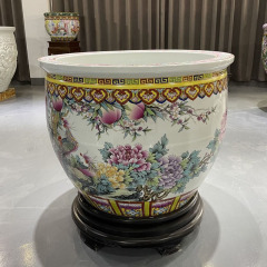 Wholesale Luxury Large Chinese Hand Painted Blue and White Porcelain Ceramic Flower Pots Planter