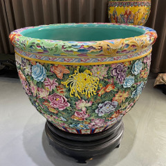 Wholesale Luxury Large Chinese Hand Painted Blue and White Porcelain Ceramic Flower Pots Planter