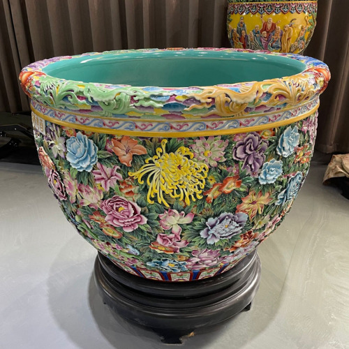 Wholesale Luxury Large Chinese Hand Painted Blue and White Porcelain Ceramic Flower Pots Planter