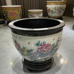 Wholesale Luxury Large Chinese Hand Painted Blue and White Porcelain Ceramic Flower Pots Planter