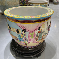 Wholesale Luxury Large Chinese Hand Painted Blue and White Porcelain Ceramic Flower Pots Planter