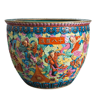Wholesale Luxury Large Chinese Hand Painted Blue and White Porcelain Ceramic Flower Pots Planter