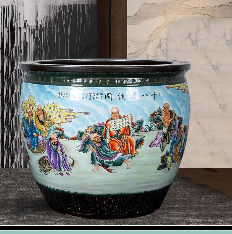 Wholesale Luxury Large Chinese Hand Painted Blue and White Porcelain Ceramic Flower Pots Planter