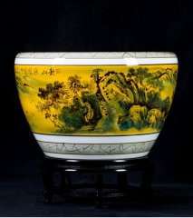Wholesale Luxury Large Chinese Hand Painted Blue and White Porcelain Ceramic Flower Pots Planter