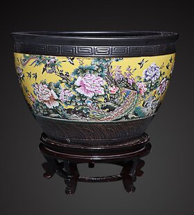 Wholesale Luxury Large Chinese Hand Painted Blue and White Porcelain Ceramic Flower Pots Planter