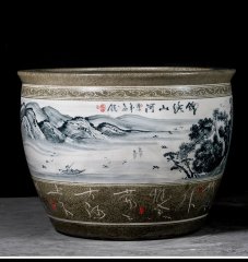 Wholesale Luxury Large Chinese Hand Painted Blue and White Porcelain Ceramic Flower Pots Planter