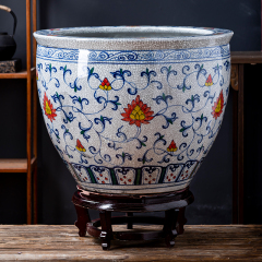 Wholesale Luxury Large Jingdezhen Hand Painted Blue and White Porcelain Ceramic Flower Pots Planter for Indoor and Outdoor