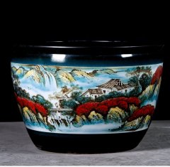 Wholesale Luxury Large Chinese Hand Painted Blue and White Porcelain Ceramic Flower Pots Planter