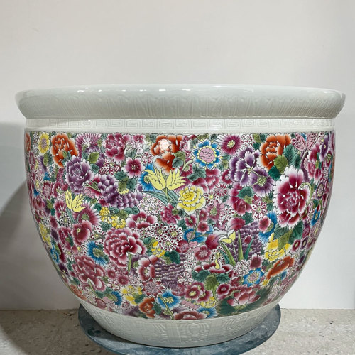Wholesale Luxury Large Chinese Hand Painted Blue and White Porcelain Ceramic Flower Pots Planter