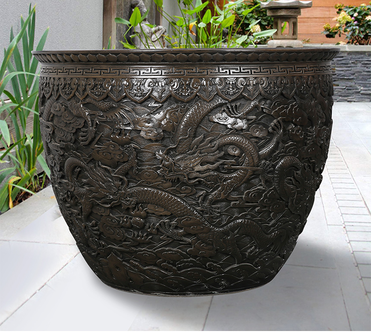 Wholesale Luxury Large Chinese Hand Painted Blue and White Porcelain Ceramic Flower Pots Planter