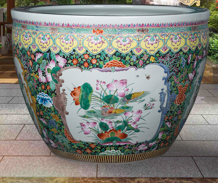 Wholesale Luxury Large Chinese Hand Painted Blue and White Porcelain Ceramic Flower Pots Planter