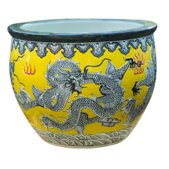 Wholesale Luxury Large Chinese Hand Painted Blue and White Porcelain Ceramic Flower Pots Planter