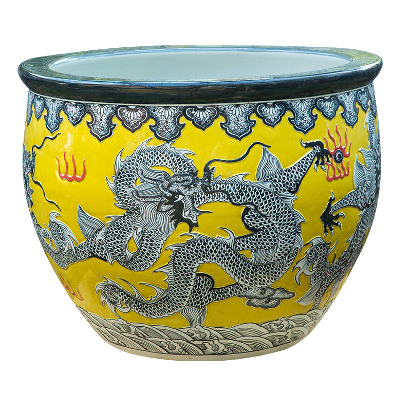 Wholesale Luxury Large Chinese Hand Painted Blue and White Porcelain Ceramic Flower Pots Planter