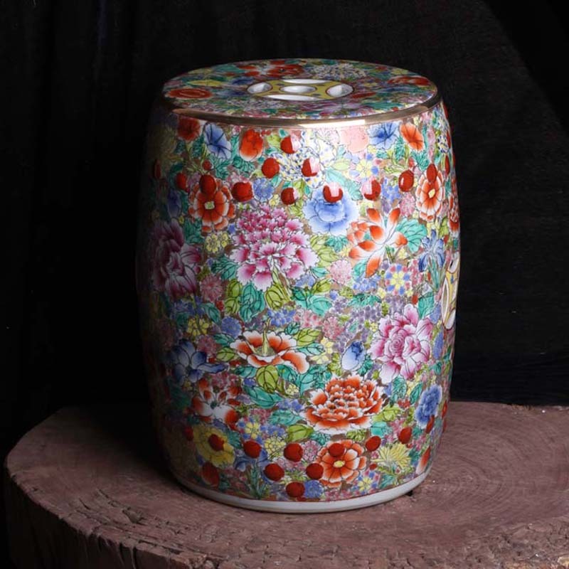 Factory Direct Solid Color Chinese Porcelain Ceramic Stool Garden Seats