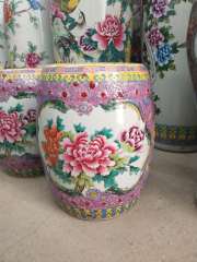 Factory Direct Solid Color Chinese Porcelain Ceramic Stool Garden Seats