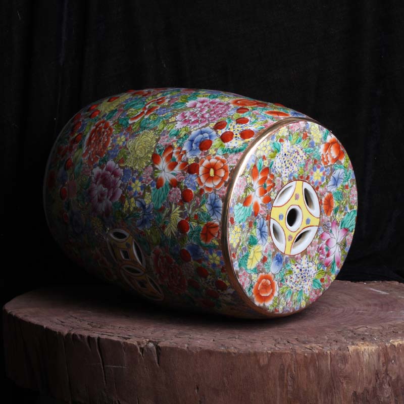 Factory Direct Solid Color Chinese Porcelain Ceramic Stool Garden Seats