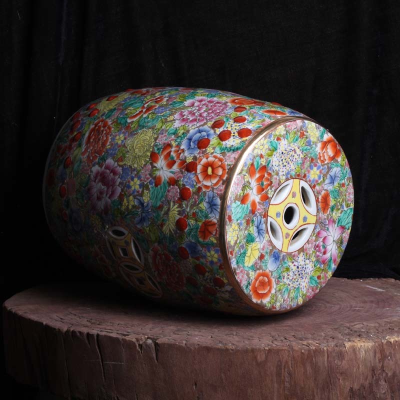 Factory Direct Solid Color Chinese Porcelain Ceramic Stool Garden Seats