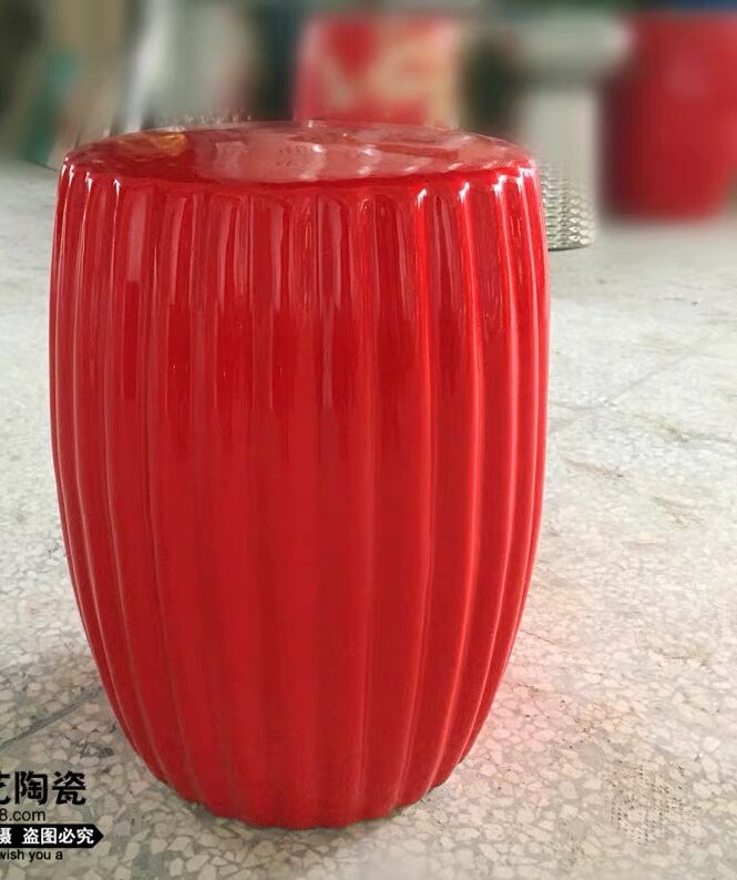 Factory Direct Solid Color Chinese Porcelain Ceramic Stool Garden Seats