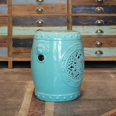 Factory Direct Solid Color Chinese Porcelain Ceramic Stool Garden Seats