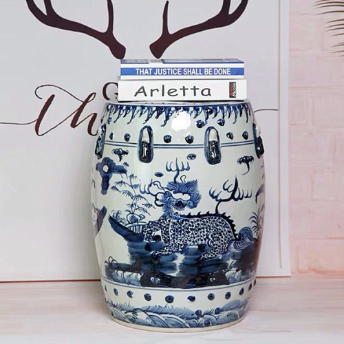 Factory Direct Solid Color Chinese Porcelain Ceramic Stool Garden Seats