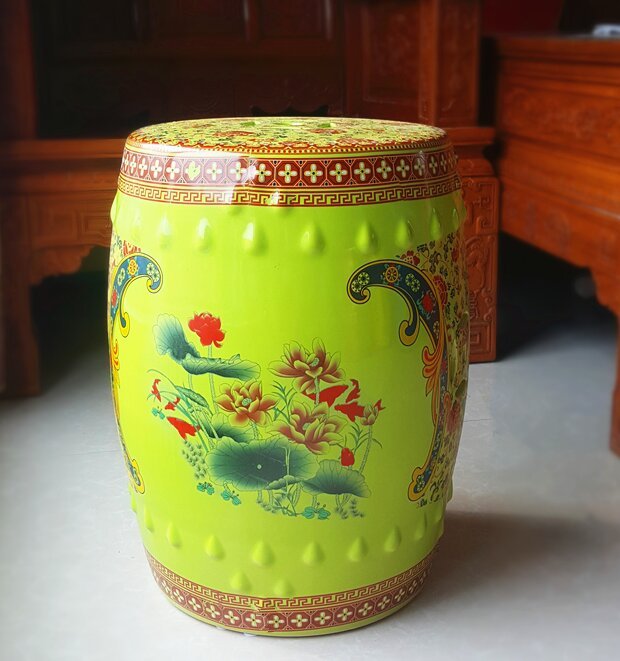 Factory Direct Solid Color Chinese Porcelain Ceramic Stool Garden Seats