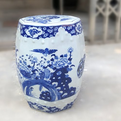Factory Direct Solid Color Chinese Porcelain Ceramic Stool Garden Seats