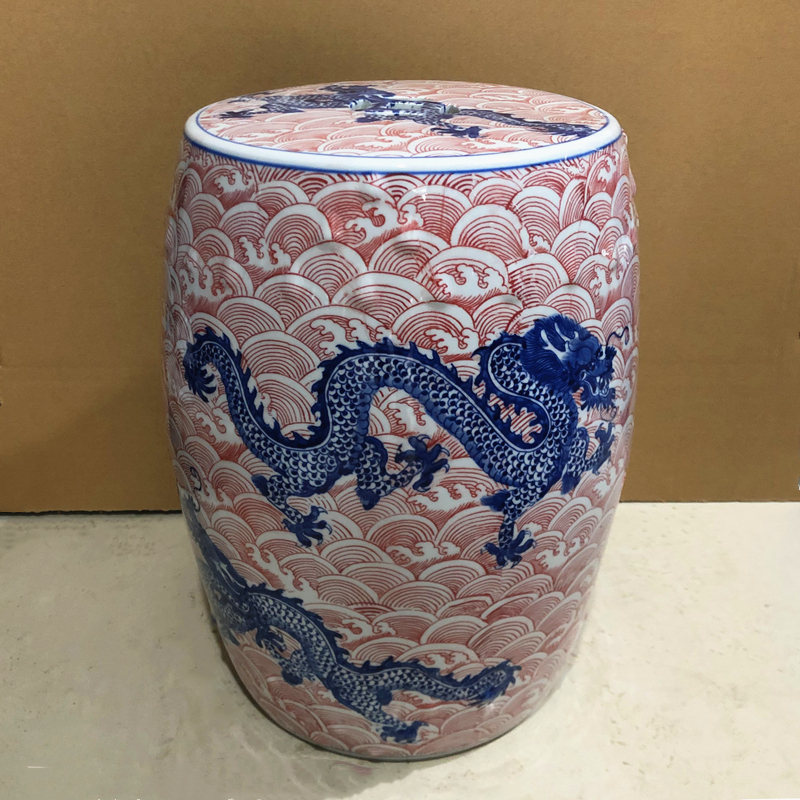 Factory Direct Solid Color Chinese Porcelain Ceramic Stool Garden Seats