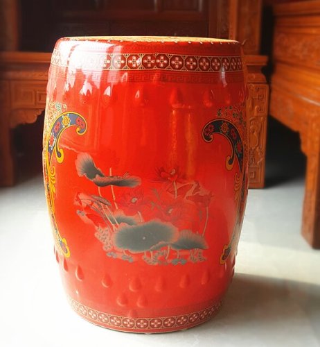 Factory Direct Solid Color Chinese Porcelain Ceramic Stool Garden Seats