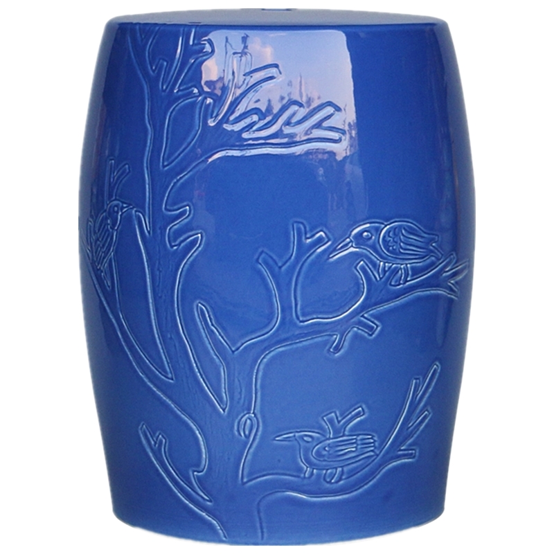 Factory Direct Solid Color Chinese Porcelain Ceramic Stool Garden Seats