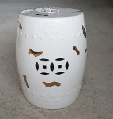 Factory Direct Solid Color Chinese Porcelain Ceramic Stool Garden Seats